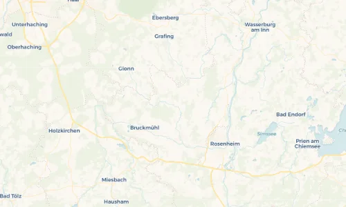 Regenradar-Vorschau: aktuelle Niederschläge in Beyharting und Umgebung