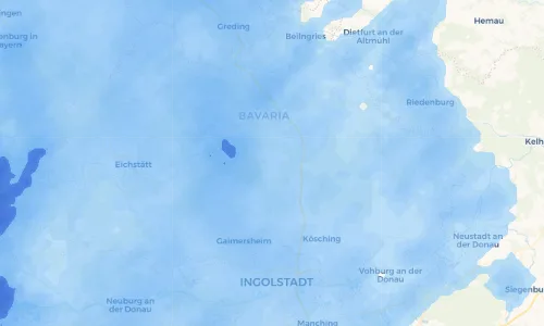 Regenradar Vorschaubild - Aktuelle Niederschläge in Biberg und Umgebung