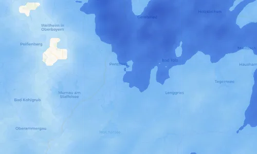 Regenradar Vorschaubild - Aktuelle Niederschläge in Bichl und Umgebung