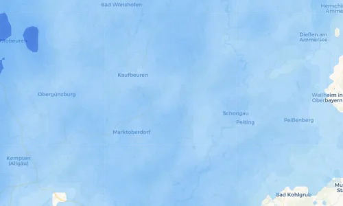 Regenradar Vorschaubild - Aktuelle Niederschläge in Bidingen und Umgebung