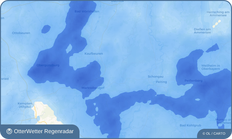 OtterWetter Regenradar-Widget Bidingen