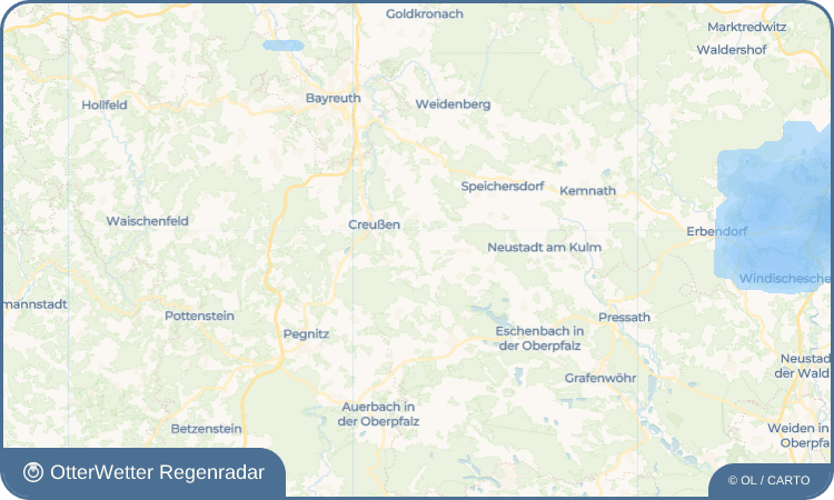 OtterWetter Regenradar-Widget Bieberswöhr