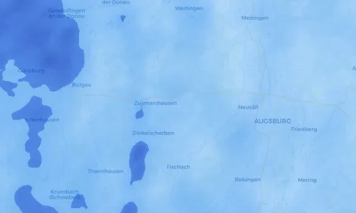 Regenradar Vorschaubild - Aktuelle Niederschläge in Bieselbach und Umgebung