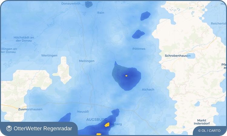 Wetter-Widget-Vorschau mit Vorhersagedaten für Binnenbach