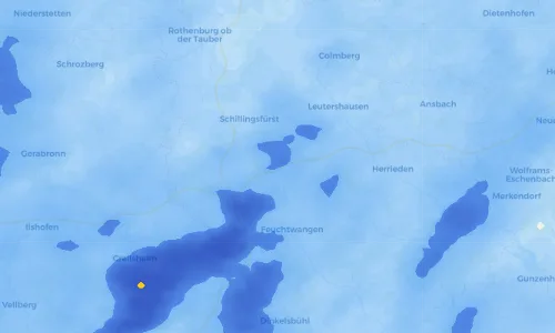 Regenradar Vorschaubild - Aktuelle Niederschläge in Binsenweiler und Umgebung