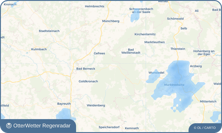 OtterWetter Regenradar-Widget Bischofsgrün