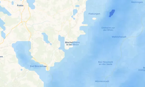 Regenradar Vorschaubild - Aktuelle Niederschläge in Bischofsheim in der Rhön und Umgebung