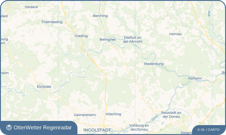 Wetter-Widget-Vorschau mit Vorhersagedaten für Bitz