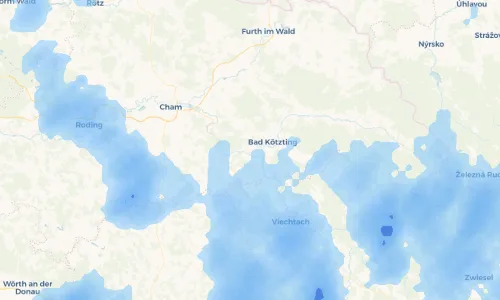 Regenradar Vorschaubild - Aktuelle Niederschläge in Blaibach und Umgebung