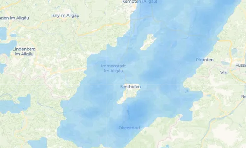 Regenradar Vorschaubild - Aktuelle Niederschläge in Blaichach und Umgebung