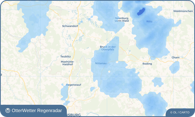 Widget-Vorschau für Bleich Wetter-Widget-Vorschau mit Vorhersagedaten für Bleich