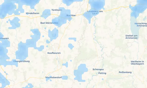 Regenradar Vorschaubild - Aktuelle Niederschläge in Blonhofen und Umgebung