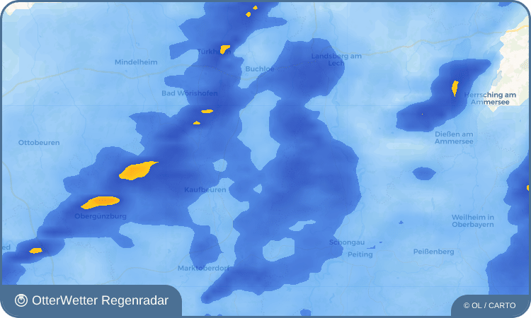 OtterWetter Regenradar-Widget Blonhofen