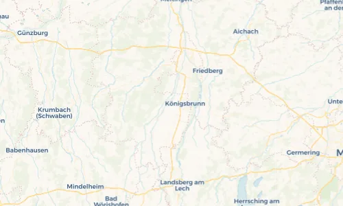 Regenradar Vorschaubild - Aktuelle Niederschläge in Bobingen und Umgebung