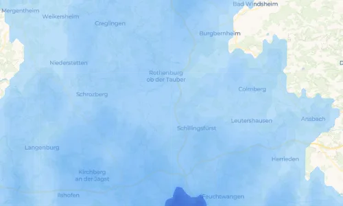 Regenradar Vorschaubild - Aktuelle Niederschläge in Bockenfeld und Umgebung