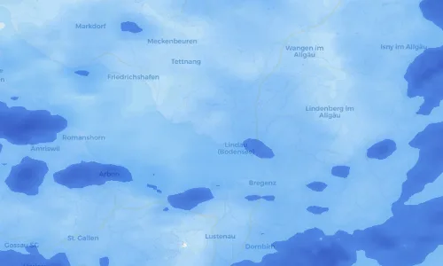 Regenradar Vorschaubild - Aktuelle Niederschläge in Bodolz und Umgebung