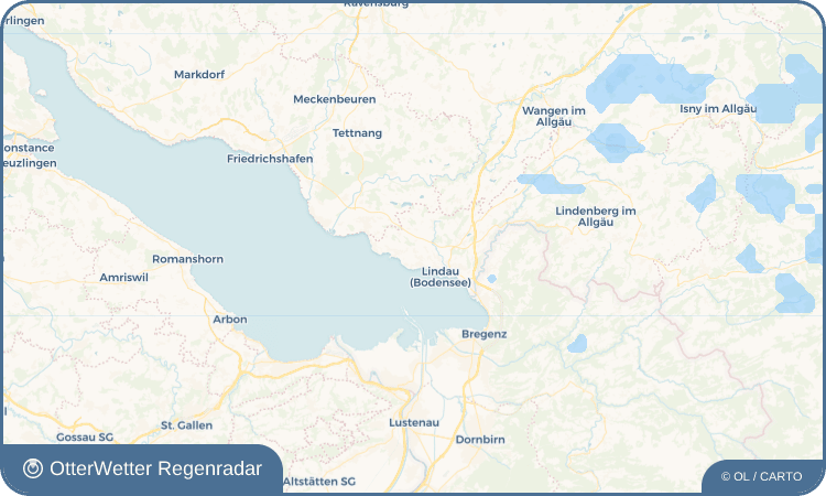 Wetter-Widget-Vorschau mit Vorhersagedaten für Bodolz