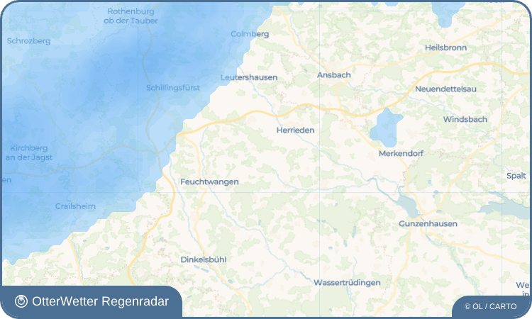 OtterWetter Regenradar-Widget Böckau
