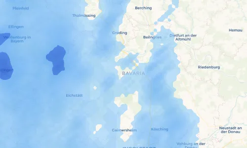 Regenradar Vorschaubild - Aktuelle Niederschläge in Böhming und Umgebung