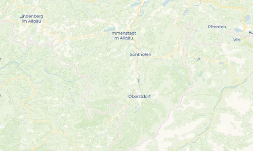 Regenradar Bolsterlang: aktuelle Niederschläge in Bolsterlang und Umgebung, Stand 17. Oktober 2026 um 11:10 Uhr
