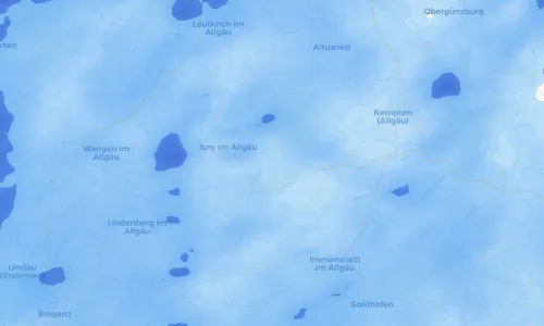 Regenradar Vorschaubild - Aktuelle Niederschläge in Bolsternang und Umgebung