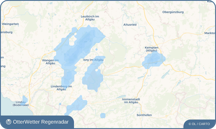 OtterWetter Regenradar-Widget Bolsternang