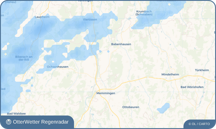 OtterWetter Regenradar-Widget Boos