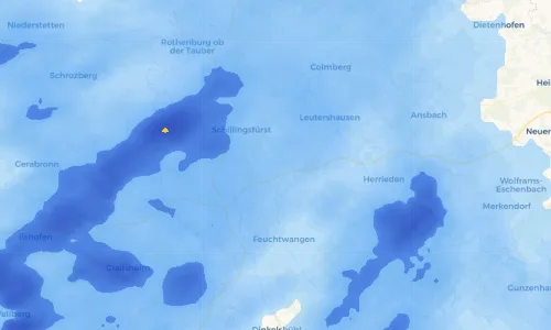 Regenradar Vorschaubild - Aktuelle Niederschläge in Bortenberg und Umgebung