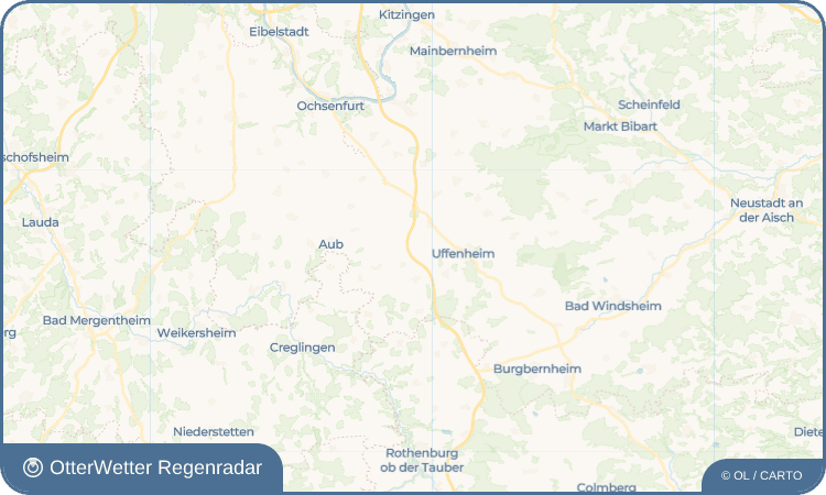 OtterWetter Regenradar-Widget Brackenlohr