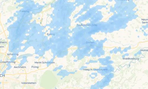 Regenradar Vorschaubild - Aktuelle Niederschläge in Brandlengdorf und Umgebung