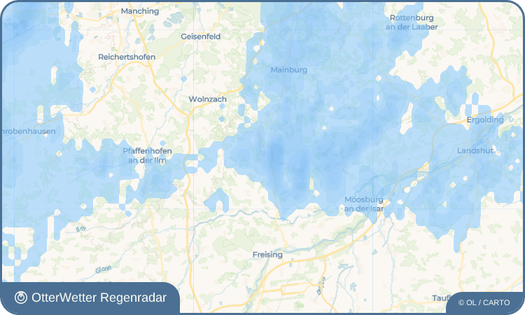 OtterWetter Regenradar-Widget Brandloh