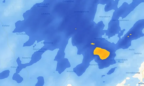 Regenradar Vorschaubild - Aktuelle Niederschläge in Brauersdorf und Umgebung