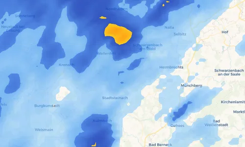 Regenradar Vorschaubild - Aktuelle Niederschläge in Braunersreuth und Umgebung