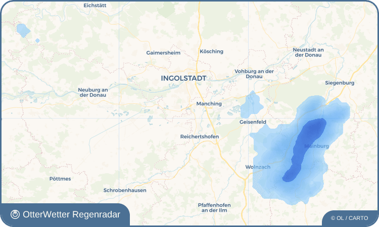 OtterWetter Regenradar-Widget Brautlach