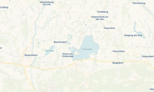 Regenradar Vorschaubild - Aktuelle Niederschläge in Breitbrunn am Chiemsee und Umgebung