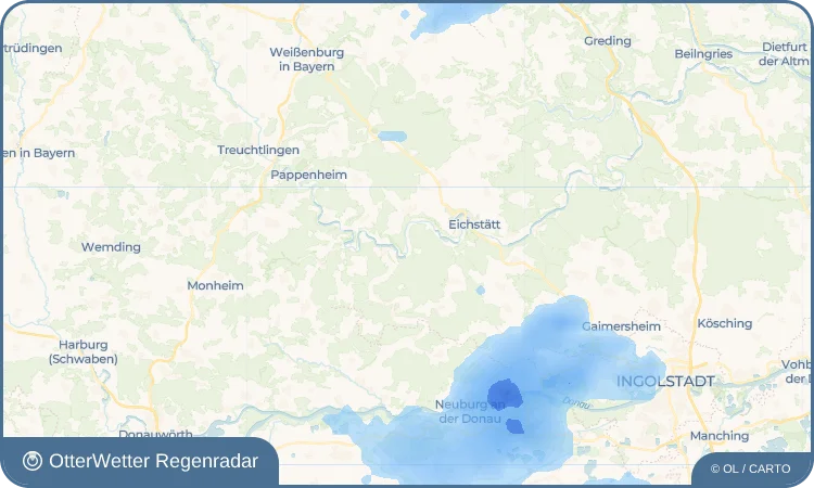 Wetter-Widget-Vorschau mit Vorhersagedaten für Breitenfurt