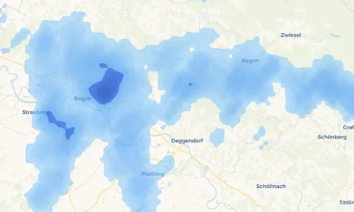 Regenradar Vorschaubild - Aktuelle Niederschläge in Bremersbach und Umgebung