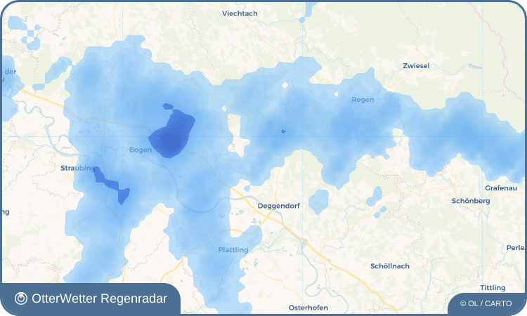 OtterWetter Regenradar-Widget Bremersbach