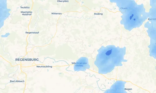 Regenradar Vorschaubild - Aktuelle Niederschläge in Brennberg und Umgebung
