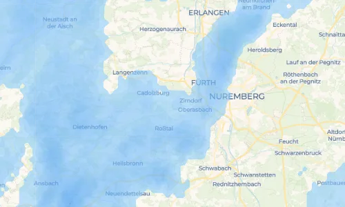 Regenradar Vorschaubild - Aktuelle Niederschläge in Bronnamberg und Umgebung