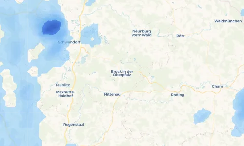 Regenradar Vorschaubild - Aktuelle Niederschläge in Bruck in der Oberpfalz und Umgebung