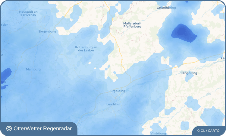 Wetter-Widget-Vorschau mit Vorhersagedaten für Bruckbach