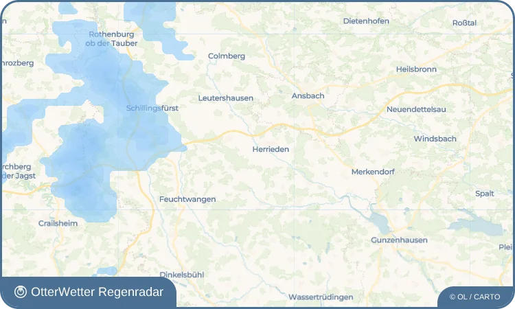 Widget-Vorschau für Brünst Wetter-Widget-Vorschau mit Vorhersagedaten für Brünst