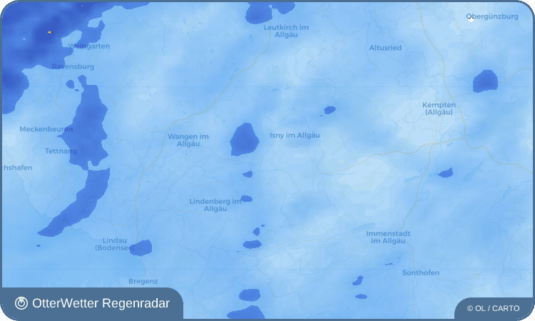 Wetter-Widget-Vorschau mit Vorhersagedaten für Brugg