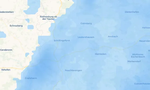 Regenradar Vorschaubild - Aktuelle Niederschläge in Brunst und Umgebung