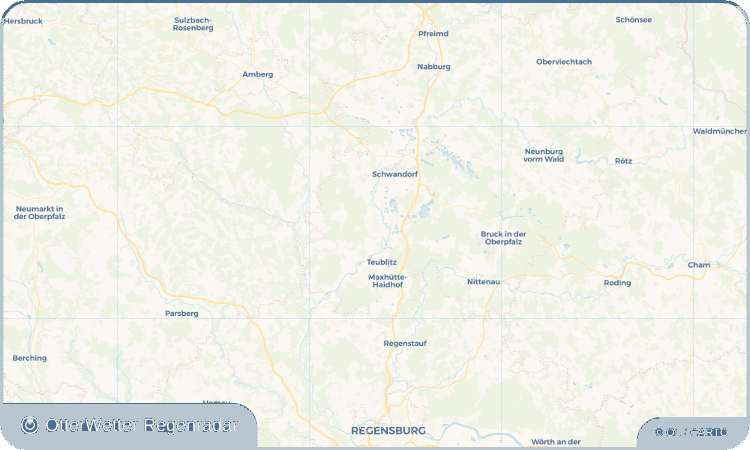 OtterWetter Regenradar-Widget Bubach an der Naab