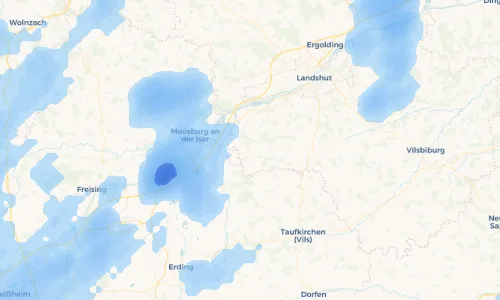 Regenradar Vorschaubild - Aktuelle Niederschläge in Buch am Erlbach und Umgebung