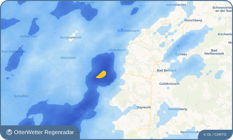 OtterWetter Regenradar-Widget Buch am Sand