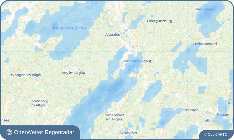 OtterWetter Regenradar-Widget Buchenberg