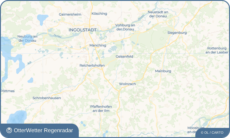 OtterWetter Regenradar-Widget Buchersried